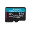 Kingston Canvas Go! Plus - Flash-Speicherkarte - 64 GB - A2 / Video Class V30 / UHS-I U3 / Class10 - microSDXC UHS-I