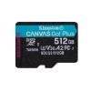 Kingston Canvas Go! Plus - Flash-Speicherkarte - 512 GB - A2 / Video Class V30 / UHS-I U3 / Class10 - microSDXC UHS-I