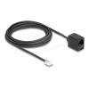 Delock - Telefonkabel - RJ-11 (M) zu RJ-45 (W) - 5 m - Schwarz