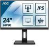 AOC 24P2Q - LED-Monitor - 61 cm (24") (23.8" sichtbar) - 1920 x 1080 Full HD (1080p) @ 75 Hz - IPS - 250 cd / m² - 1000:1 - 4 ms - HDMI, DVI, DisplayPort, VGA - Lautsprecher - Schwarz
