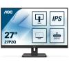 AOC 27P2Q - LED-Monitor - 68.6 cm (27") - 1920 x 1080 Full HD (1080p) @ 75 Hz - IPS - 250 cd / m² - 1000:1 - 4 ms - HDMI, DVI, DisplayPort, VGA - Lautsprecher - Schwarz