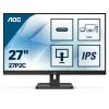 AOC 27P2C - LED-Monitor - 68.6 cm (27") - 1920 x 1080 Full HD (1080p) @ 75 Hz - IPS - 250 cd / m² - 1000:1 - 4 ms - HDMI, DisplayPort, USB-C - Lautsprecher - Schwarz