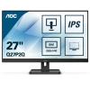 AOC Q27P2Q - LED-Monitor - 68.6 cm (27") - 2560 x 1440 QHD @ 75 Hz - IPS - 300 cd / m² - 1000:1 - 4 ms - HDMI, VGA, DisplayPort - Lautsprecher - Schwarz