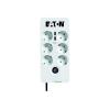 Eaton Protection Box 6 USB DIN - Überspannungsschutz - AC 220-250 V - 2500 Watt - Ausgangsanschlüsse: 6 - weiß