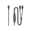 Anker 2-in-1 - USB-Kabel - USB-C (M) zu USB-C (M) - 1.22 m - braided, USB Power Delivery (140W)