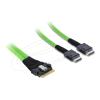 Delock - Internes SAS-Kabel - 8i Slim SAS (SFF-8654) (M) zu 4i OCuLink (SFF-8611) (M) - 50 cm