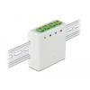 Delock LWL Anschlussdose für Hutschiene 4 x SC Simplex oder LC Duplex