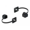 Delock Staubschutz für RJ45 Stecker mit Befestigungsclip schwarz