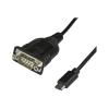 StarTech.com USB-C auf Seriell Adapter - USB C zu RS232 Kabel - USB Typ C auf DB9 Kabeladapter - Windows / MacOS / Linux kompatibel - Kabel USB / seriell - DB-9 (M) zu USB-C (M) - 40 cm - Daumenschrauben