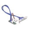 Delock Konverter M.2 Key B+M Stecker zu 2 x USB 5 Gbps Typ-A Buchse mit 50 cm Kabel