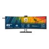 Philips 45B1U6900CH - 6000 Series - LED-Monitor - gebogen - 114.3 cm (45") (44.5" sichtbar) - 5120 x 1440 Dual Quad HD @ 75 Hz - VA - 450 cd / m² - 3000:1 - DisplayHDR 400 - 4 ms - 2xHDMI, DisplayPort, 2xUSB-C - Lautsprecher - Schwarz