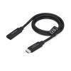 StarTech - USB-Verlängerungskabel - USB-C (M) zu USB-C (W) - USB4 - 5 A - 60 cm - passiv, bis zu 40 Gbps Datenübertragungsrate, unterstützt bis zu 240W Leistungsabgabe, 4K240Hz Unterstützung, 8K60Hz Unterstützung, 8K120Hz (7680 x 4320) Unterstützung,