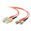 C2G SC-ST 50 / 125 OM2 Duplex Multimode PVC Fiber Optic Cable (LSZH) - Netzwerkkabel - SC multi-mode (M) zu ST multi-mode (M) - 5 m - 5 m - Glasfaser - Duplex - 50 / 125 Mikrometer - OM2 - halogenfrei - orange