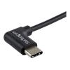 StarTech USB-A auf USB-C Kabel - rechts gewinkelt - St / St - 1m - USB 2.0 Kabel - USB Typ-C - USB A zu USB-C Kabel - USB-Kabel - USB (M) gerade zu USB-C (M) rechtwinklig - USB 2.0 - 1 m - Schwarz