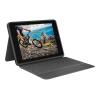 Logitech Rugged Folio - Tastatur und Foliohülle - Apple Smart connector - AZERTY - Französisch - Graphite - für Apple 10.9-inch iPad (10. Generation), iPad A16 Wi-Fi, A16 Wi-Fi + Cellular