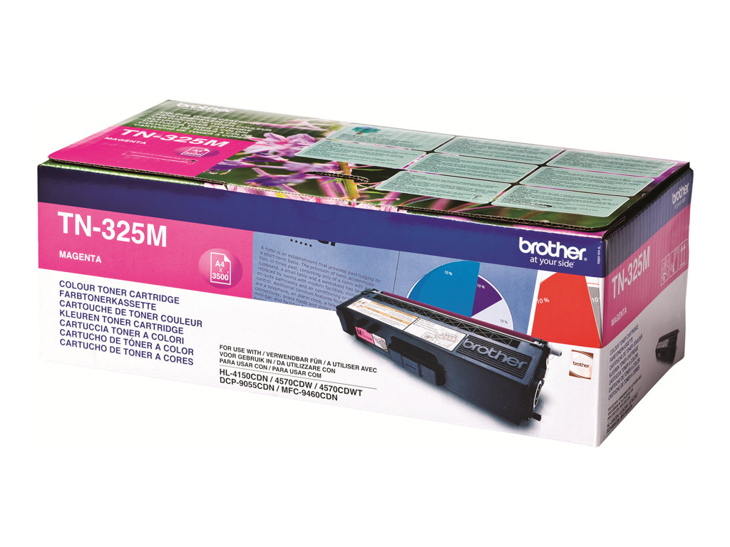 Brother TN325m - Magenta - original - Tonerpatrone - für Brother DCP-9055, DCP-9270, HL-4140, HL-4150, HL-4570, MFC-9460, MFC-9465, MFC-9970
