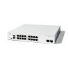Catalyst C1300-16T-2G Enterprise-Class Switch: -  16Port 1GE, 2Port 1GE SFP, noPoE, Fanless, - Rack-mountable, - Achtung: Rack-Mount-Bracket (RCKMNT-CMPCT-1K=) muß separat bestellt werden!