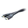 C2G 100ft (30.5m) C2G Performance Series Ultra Flexible Active High Speed HDMI Cable - 4K 30Hz In-Wall, CMG (FT4) Rated - High Speed - HDMI-Kabel - HDMI männlich zu HDMI männlich - 30.5 m - Schwarz - aktiv, unidirektional, 4K30Hz Unterstützung