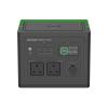 Schneider OffGrid 500 - Tragbares kraftwerk - LCD, 2 BS1363-Steckdosen, Sinuswelle, 3 USB-A, 2 USB-C, kabelloses Ladegerät - AC 195 - 265 / DC 12 -30 V - 500 Watt - Lithium-Ionen - 517 Wh - Ausgangsanschlüsse: 2 - Großbritannien - Schwarz, grün