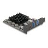 Delock - Speicher / USB3.0-Controller - 3 Sender / Kanal - USB 3.0 - Low-Profile - PCIe 3.0 x4