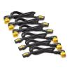 APC - Stromkabel - power IEC 60320 C13 zu IEC 60320 C14 - 10 A - 90° Stecker - Schwarz - Nordamerika - für P / N: SCL500RMI1U, SCL500RMI1UC, SCL500RMI1UNC, SMTL1500RMI3UC, SMTL750RMI2UC, SRT1500RMXLI