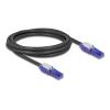 Delock - Netzwerkkabel - RJ-45 (M) gewinkelt zu RJ-45 (M) gewinkelt - 2 m - 6 mm - UTP - CAT 6 - halogenfrei - Schwarz