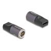 Delock - Adapter für Power Connector - USB-C (W) zu 8-poliger Steckverbinder magnetisch - 20 V - 3 A - Anthrazit, Schwarz