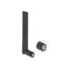Delock - Antenne - SMA-Stecker, mit Kippgelenk, WiFi 6E, - Dipol - WLAN - 3 dBi - ungerichtet - Schwarz