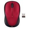 Logitech M235 - Maus - optisch - kabellos - 2.4 GHz - kabelloser Empfänger (USB) - Rot