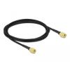 Delock Antennenkabel SMA Stecker zu SMA Stecker LMR / CFD100 2 m low loss
