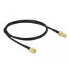 Delock Antennenkabel SMA Stecker zu SMA Buchse LMR / CFD100 0,9 m low loss