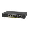 NETGEAR GS305Pv2 - Switch - unmanaged - 5 x 10 / 100 / 1000 (4 PoE) - Desktop, wandmontierbar - PoE+ (63 W) - Gleichstrom