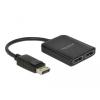 Delock DisplayPort 1.4 Splitter 1 x DisplayPort zu 2 x DisplayPort MST