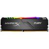 HyperX FURY RGB - DDR4 - Kit - 64 GB: 4 x 16 GB - DIMM 288-PIN - 3200 MHz / PC4-25600 - CL16 - 1.35 V - ungepuffert - non-ECC - Schwarz