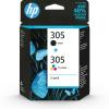 HP 305 - 2er-Pack - Schwarz, Farbe (Cyan, Magenta, Gelb) - original - Tintenpatrone - für Deskjet 23XX, 27XX, 28XX, 41XX, 42XX, DeskJet Plus 41XX, ENVY 60XX, 64XX, ENVY Pro 64XX