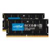 Crucial - DDR5 - Kit - 96 GB: 2 x 48 GB - SO-DIMM 262-Pin - 5600 MHz / PC5-44800 - CL46 - 1.1 V - on-die ECC - Schwarz