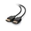 C2G 10ft HDMI Cable with Low Profile Connectors - Flexible - Std Speed - Standard - HDMI-Kabel - HDMI männlich zu HDMI männlich - 3 m - Doppelisolierung - Schwarz