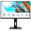 AOC U32P2 - LED-Monitor - 80 cm (31.5") - 3840 x 2160 4K @ 60 Hz - VA - 350 cd / m² - 3000:1 - 4 ms - 2xHDMI, DisplayPort - Lautsprecher - Schwarz