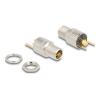 Delock - Netzanschluss - DC jack 5,5 mm x 12 mm (ID: 2,5 mm) (W) Bulkhead - DC 20 V - 15 A