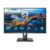 Philips 243B1 - LED-Monitor - 61 cm (24") (23.8" sichtbar) - 1920 x 1080 Full HD (1080p) @ 75 Hz - IPS - 250 cd / m² - 1000:1 - 4 ms - HDMI, DisplayPort, USB-C - Lautsprecher - Black Texture