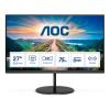 AOC Q27V4EA - LED-Monitor - 68.6 cm (27") - 2560 x 1440 QHD @ 75 Hz - IPS - 250 cd / m² - 1000:1 - 4 ms - HDMI, DisplayPort - Lautsprecher - Schwarz