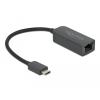 Delock Adapter USB Type-C Stecker zu 2,5 Gigabit LAN kompakt