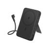 Anker Zolo - Induktive Power Bank - magnetisches, integriertes USB-C-Kabel - 10000 mAh - 30 watt - 2 Ausgabeanschlussstellen (USB-C) - Schwarz