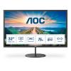 AOC Q32V4 - LED-Monitor - 81.3 cm (32") (31.5" sichtbar) - 2560 x 1440 QHD @ 75 Hz - IPS - 250 cd / m² - 1200:1 - 4 ms - HDMI, DisplayPort - Lautsprecher - Schwarz