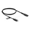 Delock - USB-Kabel - USB-C (M) zu 2-polig (M) - 4.3 V - 0.07 A - 1 m - Schwarz