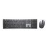Dell Premier Multi-Device KM7321W - Tastatur-und-Maus-Set - kabellos - 2.4 GHz, Bluetooth 5.0 - AZERTY - Französisch - Titan Gray - für Precision 7560, XPS 13 9310, 15 9510