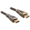 Delock - DisplayPort-Kabel - DisplayPort (M) zu DisplayPort (M) - 2 m - Anthrazit
