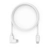 Compulocks 6ft Charge & Data USB-C to USB-C 90-Degree Cable Right Angle - USB-Kabel - 24 pin USB-C (M) gerade zu 24 pin USB-C (M) nach rechts abgewinkelt - 1.83 m - weiß - für Compulocks BrandMe, Space Flex, Space Kiosk, Space Rail, Space Reach, Spac