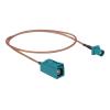 Delock - Antennenkabel - FAKRA Z-Anschluss (M) zu FAKRA Z-Anschluss (W) - 50 cm - 2.6 mm - Koax - RG-316