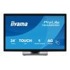 iiyama ProLite T2438MSC-B2 - LED-Monitor - 61 cm (24") (23.8" sichtbar) - Touchscreen - 1920 x 1080 Full HD (1080p) @ 120 Hz - IPS - 600 cd / m² - 1300:1 - 5 ms - HDMI, DisplayPort - Lautsprecher - Schwarz, Matte